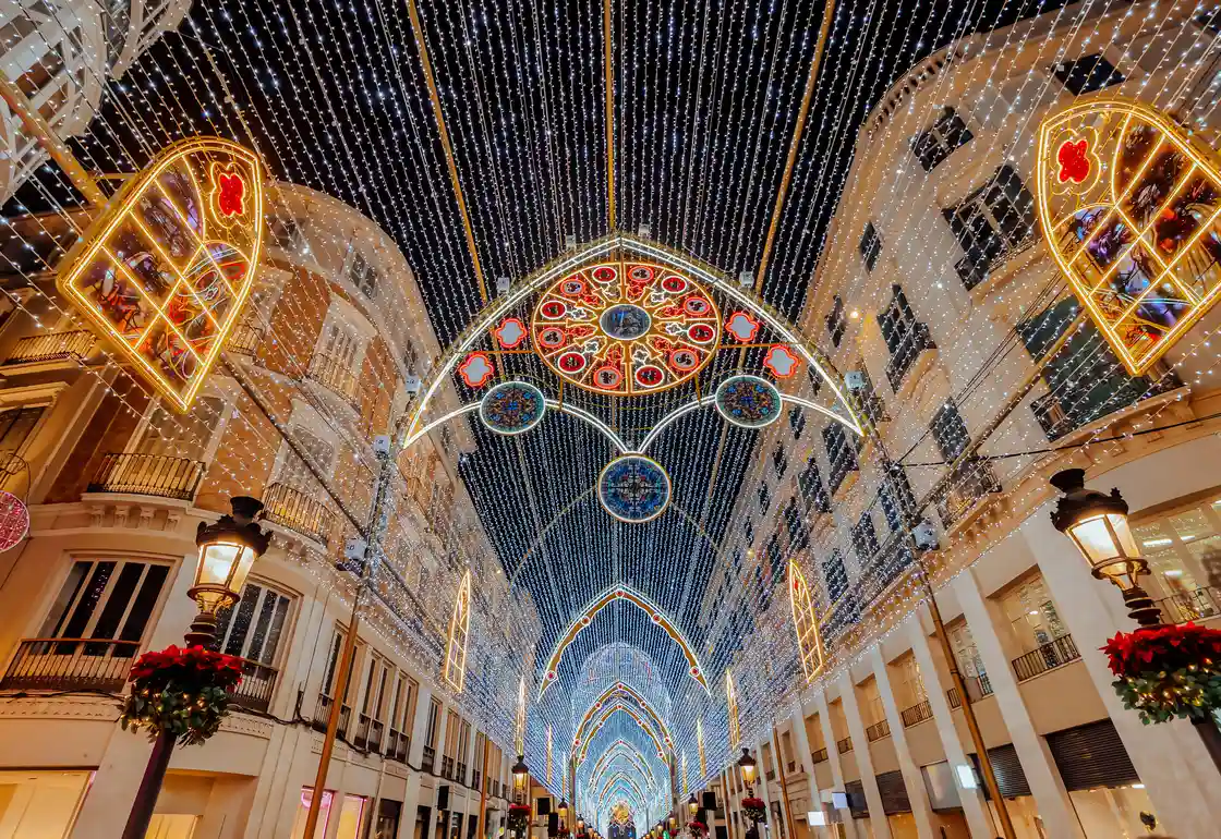 malaga en navidad
