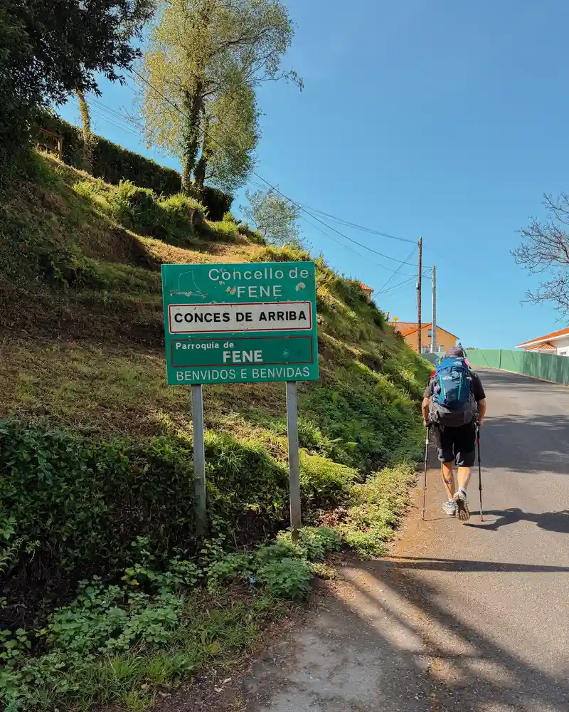 llegada a fene primera etapa camino ingles